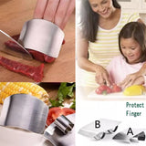 Stainless Steel Finger Guard, Knife Cut Protector, Vegetable Cutting Hand Protector