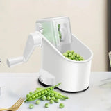 Pea Sheller Machine, Green Beans Peeler Bean Slicer Cutter, Hand Shaking Pee Molting Machine, Cut Fruit Vegetable Stringer, Hand Crank Pea Sheller, Hand Rolling Pea Peeler For Beans, Rotary Manual Bean Peeling Machine