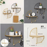 Nordic Iron Art Creative Wall Hanging Rack, Display Shelf Storage Rack, European Style Keychain Hook Wall Hanger