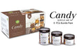 Set Of 6 Candy Acrylic Jar, Spice Candy Jar, Kitchen Use Spice Container Jar