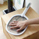 Handheld Electric Mosquito Swatter Racket, 2 in 1 Electric Bug Zapper, Mosquitoes Trap Lamp & Racket, Anti Mosquito Fly Trap, Home Bug Insect Racket, Electric Fly Swatter Racket, USB Rechargeable Electric Fly Swatter For Home and Outdoor