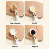 Electric Kitchen Scale Spoon, Digital Measuring Spoon, Volume Food Scale Gram Mini Kitchen Scales, Multifunction Handheld Electric Scale Spoon For Cooking, Portable Kitchen Scale, Measurable Display Food Scale