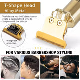 Vintage T9 Golden Dragon Trimmer, Electric Clipper Razor, Hair Cutting Machine Trimmer For Men, T9 USB Electric Professional Beard Haircut Style