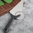 2 In 1 Cake Pizza Cutter, Multifunction Roller Pizza Spatula Cake Spatula, Pizza Cutter Wheel for Cake Pizza Pies Kitchen, Cake Bread Round Knife, Stainless Steel Cake Pie Pizza Server Slicer