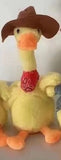 Lovely Talking Toy Dancing Duck, Electronic Dancing Ducks with Funny Clothes, Duck Plush Toy, Luminous Recording Learning to Speak Twisting Kid Toy, Speak Talk Sound Record Repeat Toy, Kids Education Toy