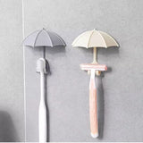 Set Of 3 Umbrella Wall Hooks Sticker, Colorful Key Hanging Holders, Umbrella Toothbrush Holder, Hanging Hook For Hat Purse Key Storage, Umbrella Wall Rack For Kitchens & Bathrooms