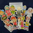 Pack Of 10 Cartoon Character Eidi Envelopes For Kids, Eid Mubarak Cards With Envelope, Eid Holiday Money Envelopes
