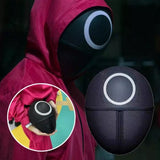 Squid Game Korean Black Face Mask, Plastic Face Mask Toy, Cosplay Hallow Mass Boss Mask