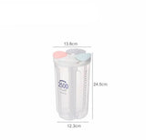 Flower Shaped Kitchen Storage Box, Food Storage Containers, Kitchen Storage Jars, Kitchen Cereal Dispenser, Moisture Proof Sealed Cans Transparent, Kitchen Storage Jar Sealed Tank 4 Portion 2500ml Food Storage Airtight Container Jar Dispenser