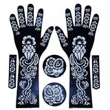 Professional Henna Stencil Temporary Hand Tattoo, Body Art Sticker, Temporary Hand Mehndi Tattoo, Body Art Sticker, Wedding Tool Flower Tattoo Stencil
