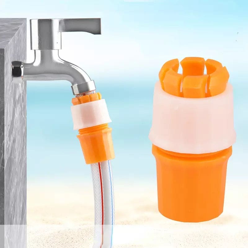 Water Hose Quick Connectors, Universal Faucet Connector, Pipe Coupler Stop Water Connector, Faucet Extension Pipe, Thread With Drawing Tap, Universal Butt Hose Joint Hard Pipe, Mesh Pipe Connector, Multifunctional Hose Connector