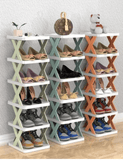Simple X Shape Shoe Rack, Folding Shoe Cabinet, Entryway Gadget Luxury Shoe, Multi Layer Shoe Storage Rack, Household Storage Cabinet Economical Shoe Rack, X Shoe Rack