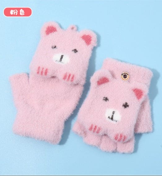 Warm Baby Gloves, Winter Mittens Gloves for Baby Kids Toddler, Unisex Cute Warm Fleece Thick Thermal Gloves for Boys Girls