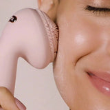 Electric Silicone Facial Brush Massager, USB Rechargeable Rose Electric Facial Cleanser,  Rotating Silicone Massager, Waterproof Sonic Vibration Cleanser, Deep Pore Cleansing Skin Massager, Vibrate Exfoliate Sonic Electric Facial Cleansing Brush