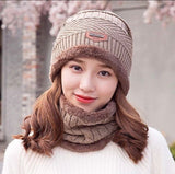 New Beanie Hat, Skin Cap & Scarf Set, New Coral Fleece Scarf, Men Wool Scarf Caps, Winter Beanies for Men