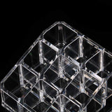Lipstick Display Stand Holder, Acrylic Lipstick Storage Box, Acrylic Makeup Organizer, Desktop Lipstick Display Storage Box, Cosmetic Nail Polish Storage Rack, Desktop Dressing Table for Lip Glaze Brushes Bottles
