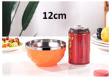 Candy Color Stainless Steel Bowl, Double Layer Creative Noodle Bowl Soup Bowl, Children Dinnerware Heat Insulation Rice Bowl, Stainless Steel Food Salad Container, Kitchen Utensils, Anti-scalding Kids Rice, Soup, Noodles, Salad Bowl