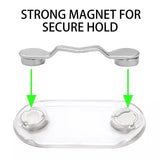 Magnetic Glass Holder, Multifunction Hang Eyeglass Holder, Portable Clothes Magnet Clip, Glasses Brooch Clips