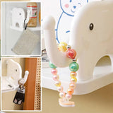 Elephant Storage Shelf, Multifunctional Storage Rack,  Elephant Guardrail Hook Storage Rack, Household Kitchen Bathroom Organizer Shelf, Wall Hanging Seasoning Storage Shelf, Wall Mounted Storage Organizer, Multipurpose Floating Shelf