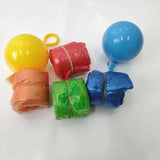 Convenient Portable Rain Ponchos Ball, Disposable  Waterproof Raincoat Colorful Poncho With Hook, Disposable Poncho Unisex Transparent Hooded Raincoat, Outdoor Travel Plastic Ball Rain Jacket