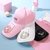 Unisex USB Charging Fan Cap, Unisex Baseball Cap, Adjustable Fan Hat For Outdoor
