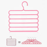 5 Layer Colorful Hanger, Multifunctional Clothes Hanger, Pants Hangers, Holders Trousers, Hanger Storage Rack, Clothes Hanger, Wardrobe Closet Organization, Clothing Hangers