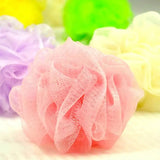 Loofah Sponge, Ball Bath Towel Scrubber, Mini Bath Sponge, Multicolor Body Exfoliating Shower Ball, Flower Bath Mesh Sponge, Bath Flower Shower Sponge Ball, Shower Loofah Sponge Pouf Body Wash Scrubber