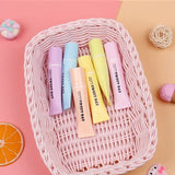 6 Pcs Sweet Day Highlighter, Toothpaste Style Candy Color Highlighter, Swing Cool Highlighters Pens, Office School Stationary Accessories