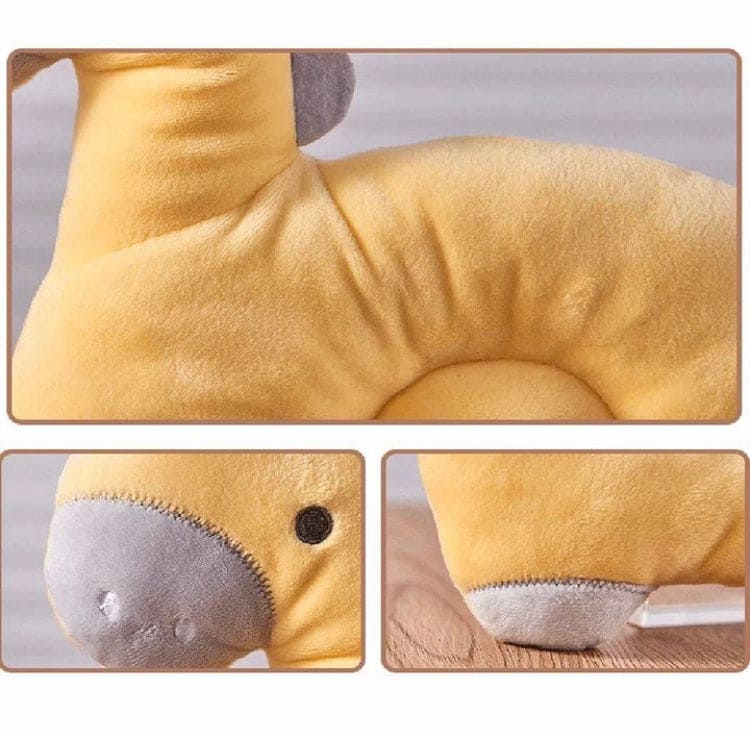 Lovely Cartoon Baby Shaping Pillow, Soft Breathable Infant Toddler Headrest Baby Pillows, Cartoon Anti-fall Toddler Cushion Travel Pillow, Baby Memory Foam  Pillow With Hole, New Born Baby Comfy Sleep Pillow