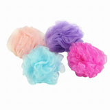 Loofah Sponge, Ball Bath Towel Scrubber, Mini Bath Sponge, Multicolor Body Exfoliating Shower Ball, Flower Bath Mesh Sponge, Bath Flower Shower Sponge Ball, Shower Loofah Sponge Pouf Body Wash Scrubber