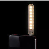 5V Mini USB Strip Night Light, Led Book Lamp Light, USB LED Night Light, Desk Table Reading Lamp, White Warm Night Light