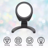 Foldable Desktop Phone Tablet Holder With Mirror, Foldable Support Desk Mobile Phone Holder Stand, Adjustable Desk Phone Holder With Make-up Mirror, Portable Design Mobile Phone Holder
