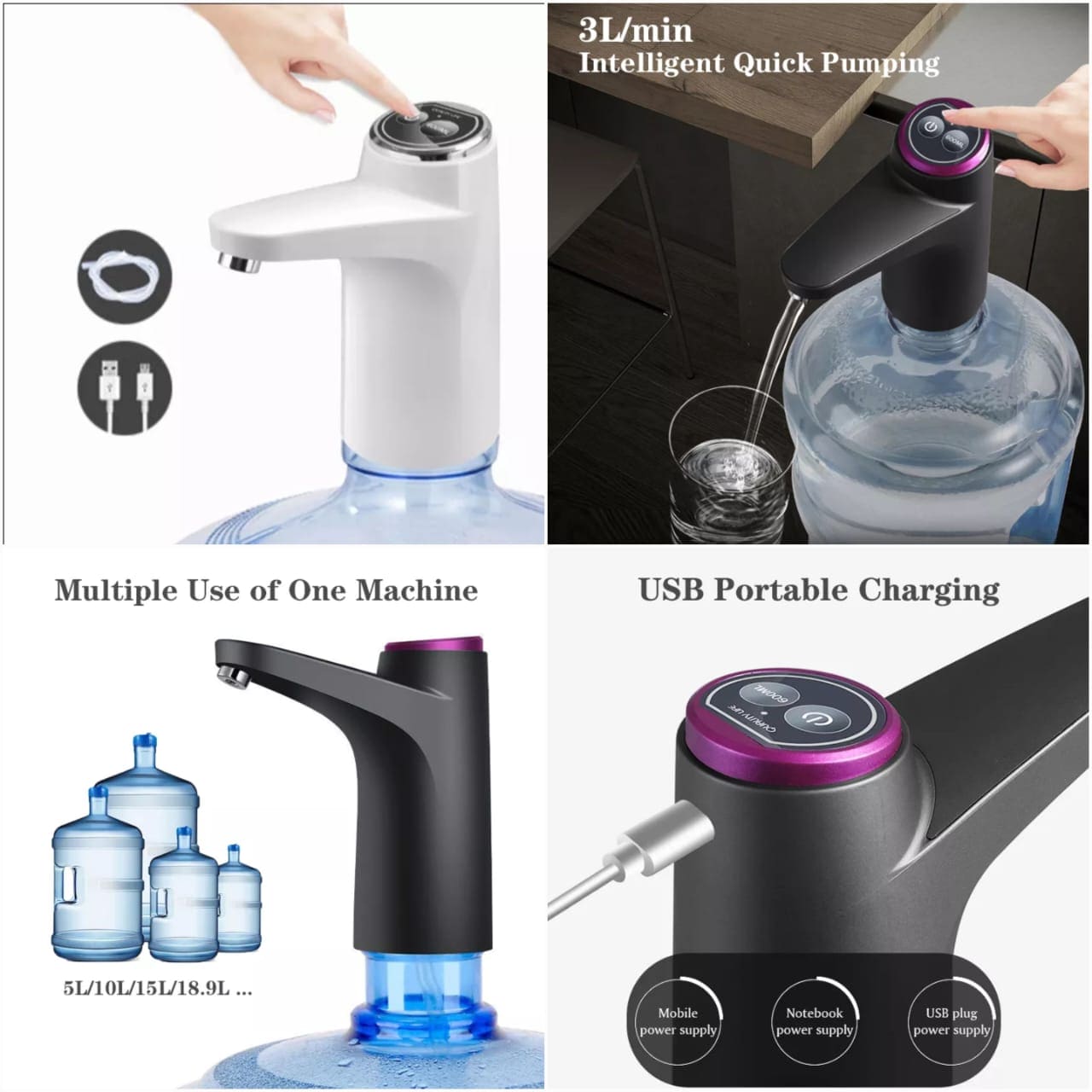 Amazing Electric Water Dispenser, Rodany Water Dispenser, USB Smart Water Pump, Desktop Drink Dispenser, Automatic Electric Water Gallon Bottle Pump, Mijia Automatic Electric Water Dispenser, Smart Water Pump