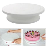 Cake Turntable Stand, Rotating Stable Anti-skid Round Cake Table, Cake Decorating Rotary Table, Kitchen Baking Tool, Revolving Dessert Serving Plate