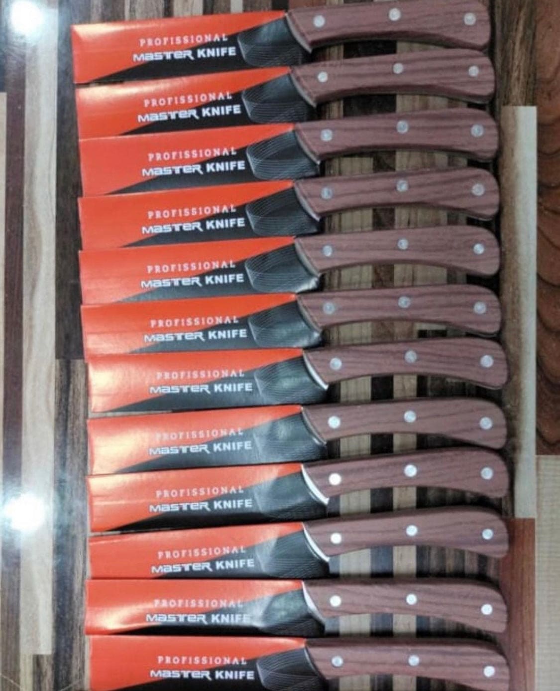 Western Tableware Knife, Stainless Steel Wooden Handle Knife, Dinnerware Clamp
