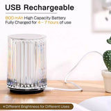 Mini Crystal Lamp, LED Crystal Table Lamp, Creativity Acrylic Diamond Bedside Lamp, Acrylic Decoration Desk Lamps, Decorative Night Lamp, Rechargeable Decoration Desk Night Lamp