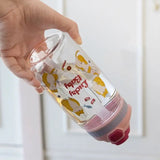 Lucky Baby Water Bottle, Kids Water Sippy Cup, Creative Cartoon Baby Feeding Cup, Portable Baby Water Bottle School Kids Kettle, Water Bottle Bouncing Cup, 480ML Leakproof Children's Straw Cup