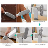 Carpet Cleaning Brush, Reusable Double Side Hair Remover, Pet Dog Cat Hair Brush, Dust Cleaning Brush, Portable Sofa Clothes Cleaning Flannel Brush, Reusable Lint Roller Brush
