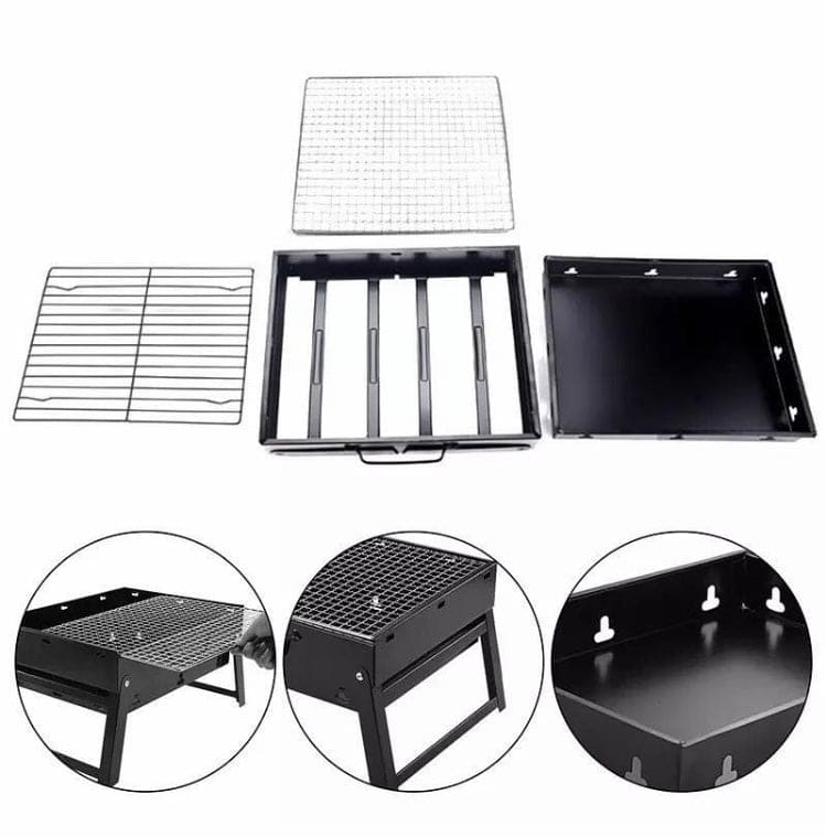 Portable Folding BBQ Grill, Camping Grill, Portable Folding Lightweight Smoker Grill, BBQ Grill for Outdoor Camping Picnic