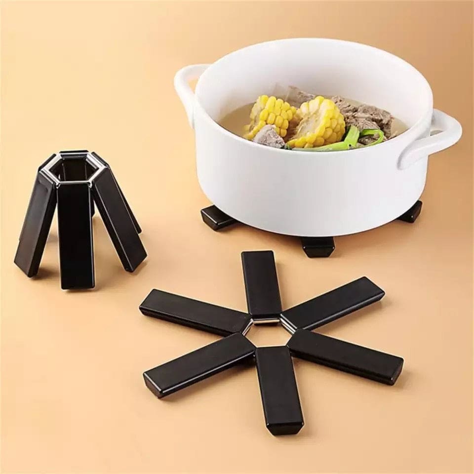 Folding Heat Insulation Pod Mat,  Heat Resistant Trivet for Marble and Granite Counter, Coaster Washable Pad
