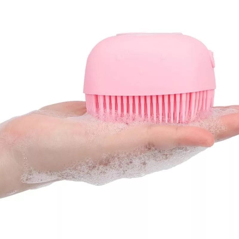 Square Bath Brush, Soft Silicone Baby Bath Brush, Massage Baby Cleaner, Dispenser Brushes, Squares Bath Brush