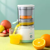 Wireless Juicer, Automatic Electric Fruit Juicer, USB Charges Juice Separator, Portable Squeezer Pressure Blender, Rechargeable Citrus Juicer,