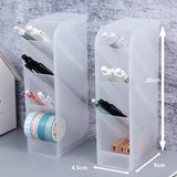Plastic Pen Holder, Cosmetic Organizer Box, Storage Container Case