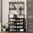 Nordic Coat And Hat Rack, Entryway Floor Display Clothes Rack, Household Shelf Living Room Clothes Storage Rack, Homlly Entryway Coat Rack with Shoes Organizer,  Multi-Functional Shoe Rack, Bedroom Living Room Hanger