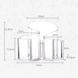 Acrylic Makeup And Brush Holder, Wavy Acrylic Makeup Brush and Cosmetic Holder, Makeup Brush Organizer