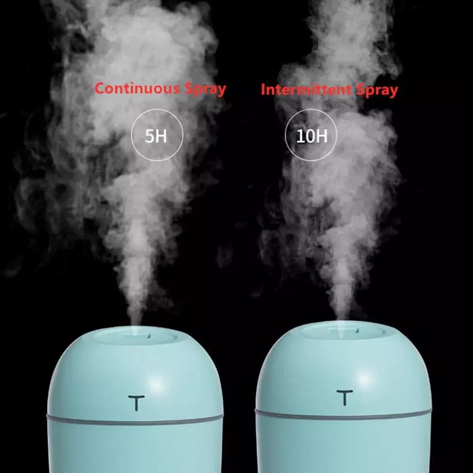 Mini Portable Ultrasonic Air Humidifer, Aroma Essential Oil Diffuser, USB Mist Maker, Mute Desktop Humidifier, LED Display Office Car Diffuser