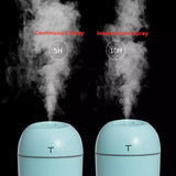 Mini Portable Ultrasonic Air Humidifer, Aroma Essential Oil Diffuser, USB Mist Maker, Mute Desktop Humidifier, LED Display Office Car Diffuser
