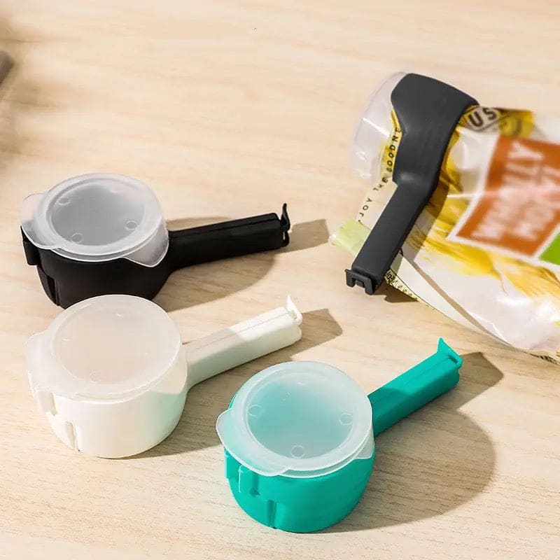 Snack Sealing Clip, Seal Pour Food Storage Bag Cap Clip, Food Sealer Clamp, Round Mouth Effect Clip Kitchen Tool,  Multifunction Seal Pour Food Storage Bag Clips, Moisture Sealing Snack Storage Container Clips, Home Food Close Clip Seal
