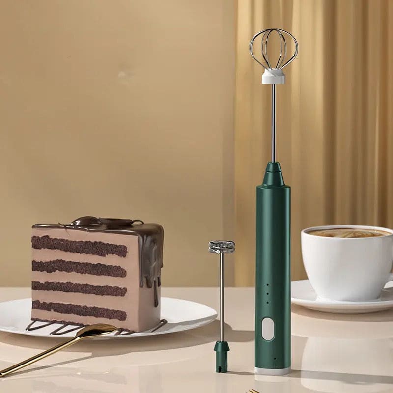 Handheld Frother Coffee Beater, USB Rechargeable Coffee Blender, Household Milk Shaker Mixer Foamer Food Blender, Kitchen Cooking Tool