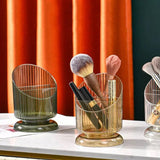 Luxury Striped Lines Pen Holder, Lipstick Brush Pen Holder, Women Make Up Brush Holder, Makeup Brush Pot, Lipstick Stand, Stationary Holder for Women